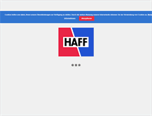 Tablet Screenshot of haff.de